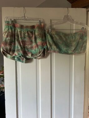 wild fable Pastel Tie-Dye Lounge Shorts - Mint, Pink, Beige